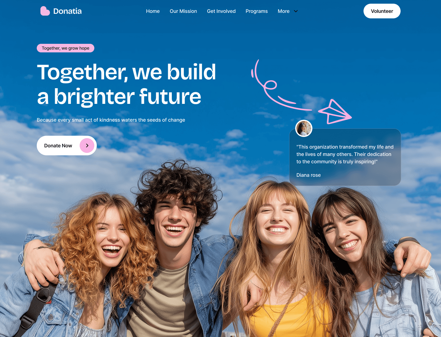 Donatia template preview