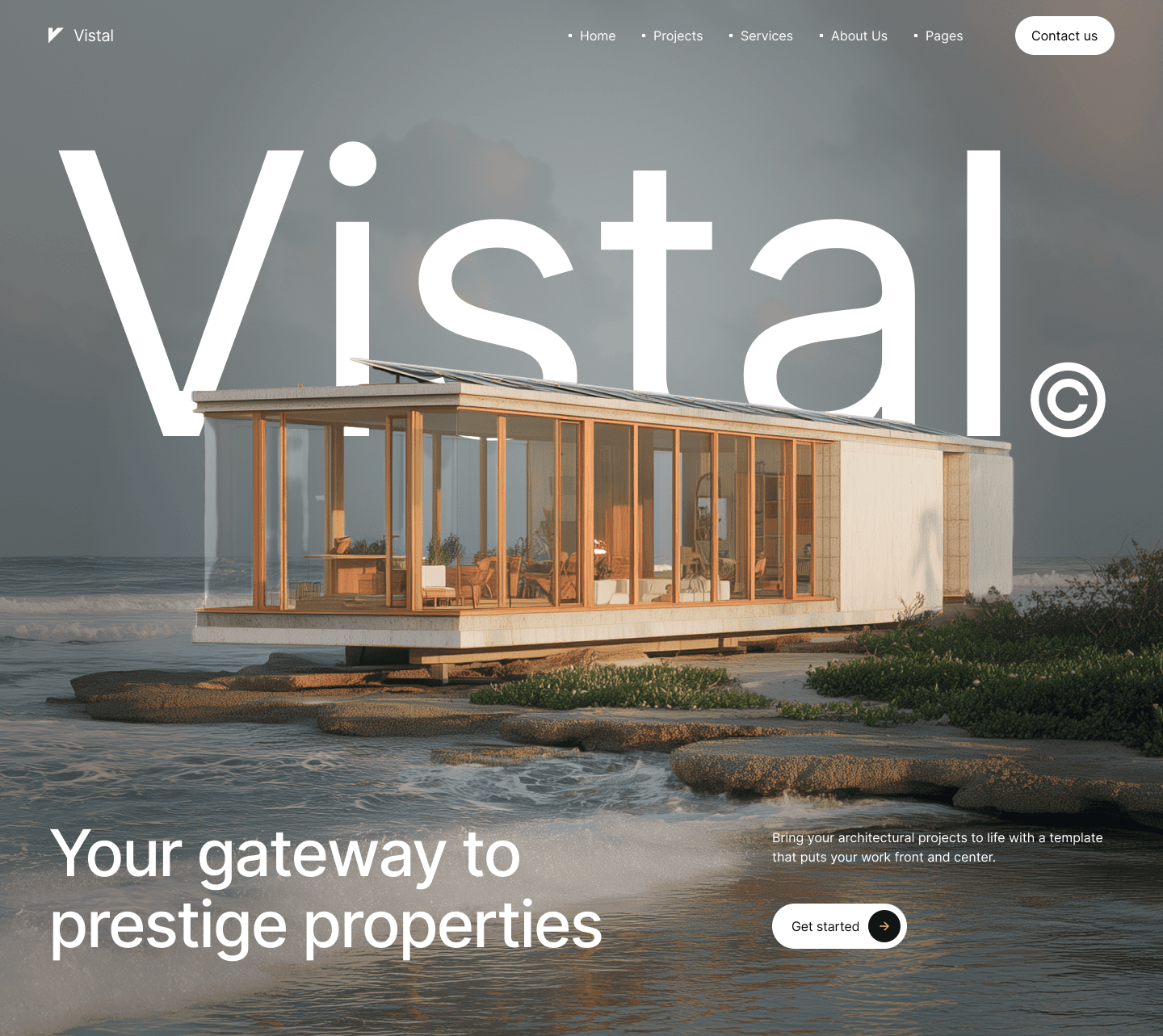 Vistal template preview